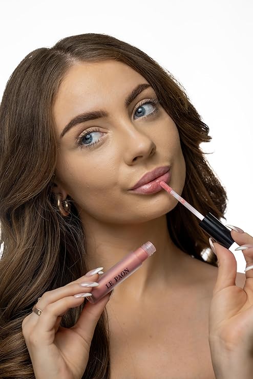 LePaon Cosmetics Pout Cloud Lipgloss – Long-wear, Transfer-Proof Matte Lipstick with High Pigment Payoff – Infused with Vitamin E for Extended Hydration (Brulee)