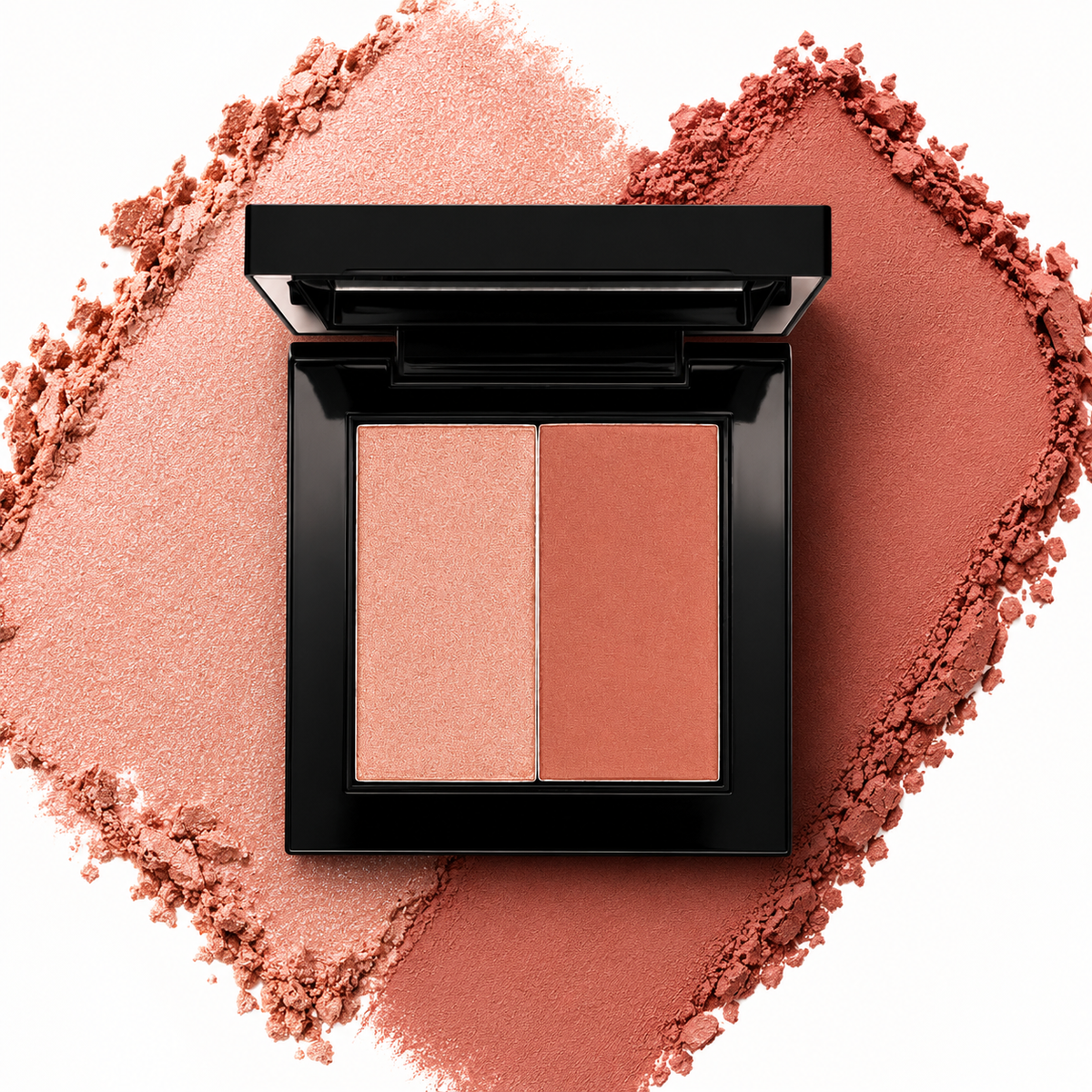 Le Paon Cosmetics Powder Blush Duo For Cheeks & Eyeshadow