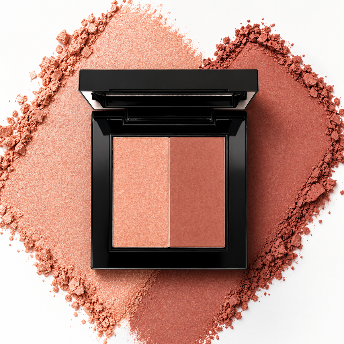 Le Paon Cosmetics Powder Blush Duo For Cheeks & Eyeshadow