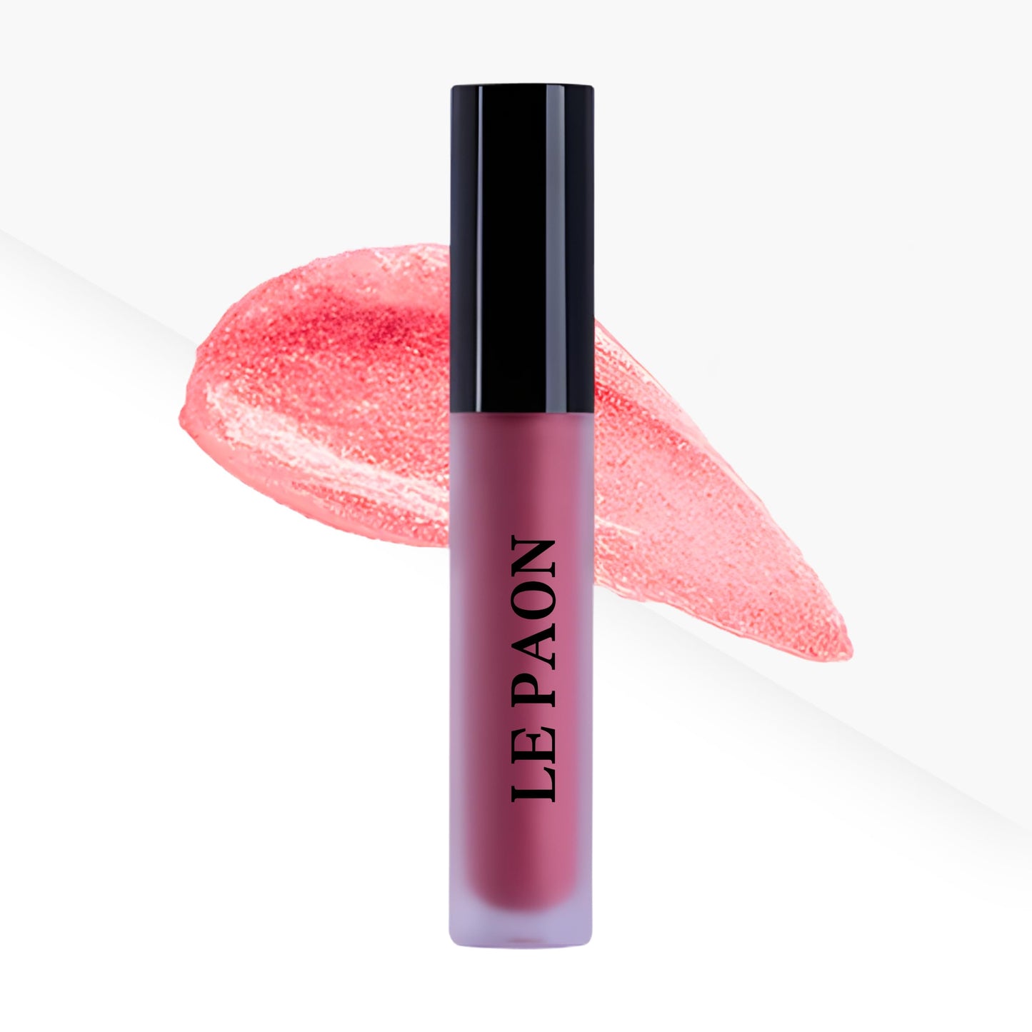LePaon Cosmetics Pout Cloud Lipgloss – Long-wear, Transfer-Proof Matte Lipstick with High Pigment Payoff – Infused with Vitamin E for Extended Hydration (Clear) (Clear)