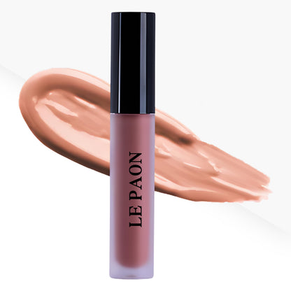 LePaon Cosmetics Pout Cloud Lipgloss – Long-wear, Transfer-Proof Matte Lipstick with High Pigment Payoff – Infused with Vitamin E for Extended Hydration (Clear) (Clear)
