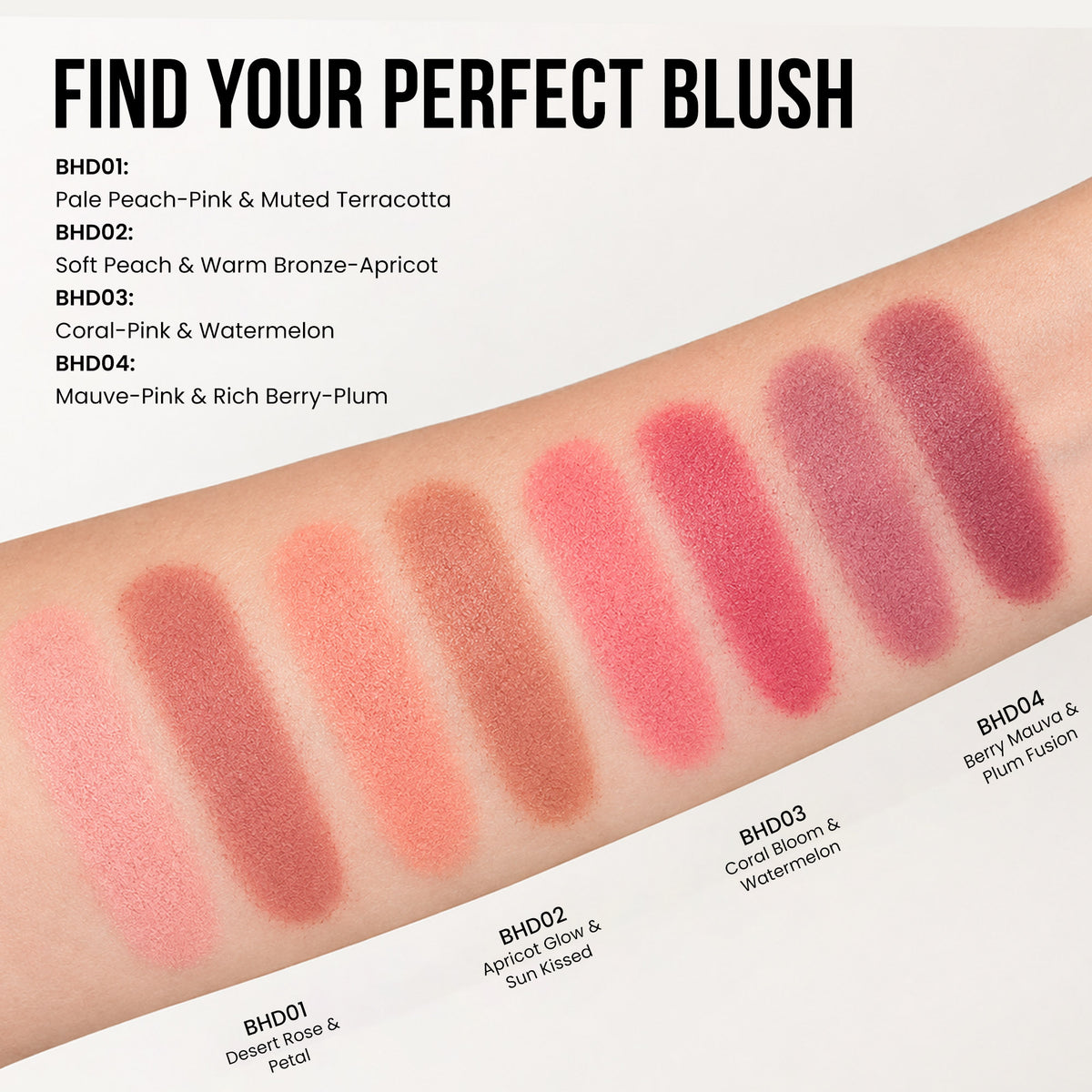 Le Paon Cosmetics Powder Blush Duo For Cheeks & Eyeshadow
