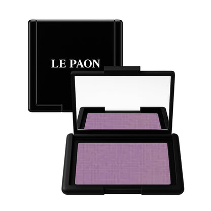 Le Paon Cosmetics Blush Rush - Powder Blush for Cheeks & Face with High Pigments for Shiny, Healthy Natural Finish – Buildable, Sweat Proof & Vegan (Apricot Shimmer)