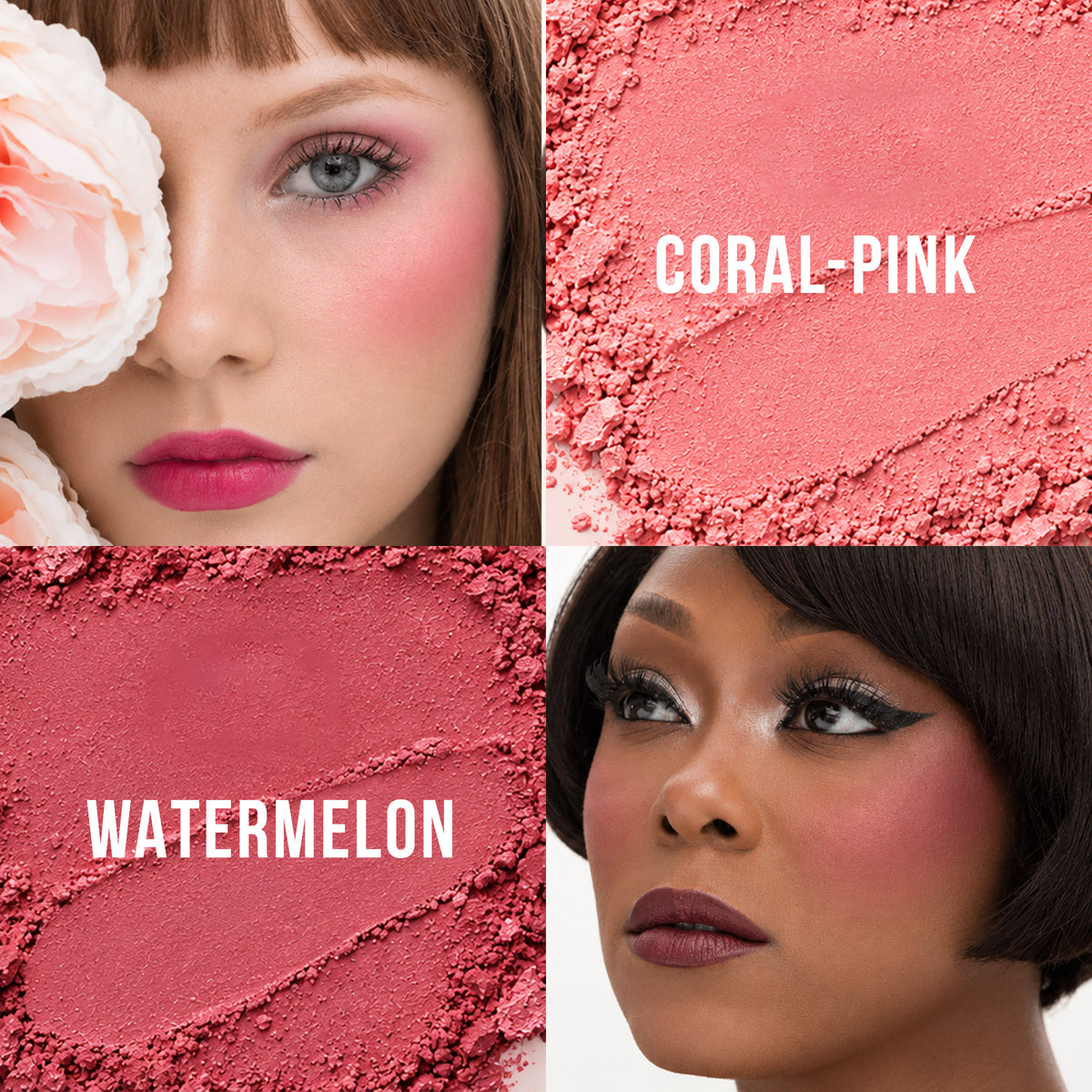 Le Paon Cosmetics Powder Blush Duo For Cheeks & Eyeshadow