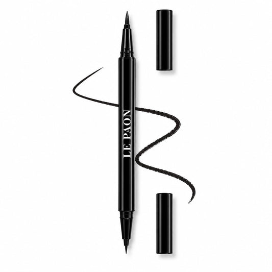 Eyeliner Pen Waterproof Dual Tip, Sensitive Mature Skin - Black