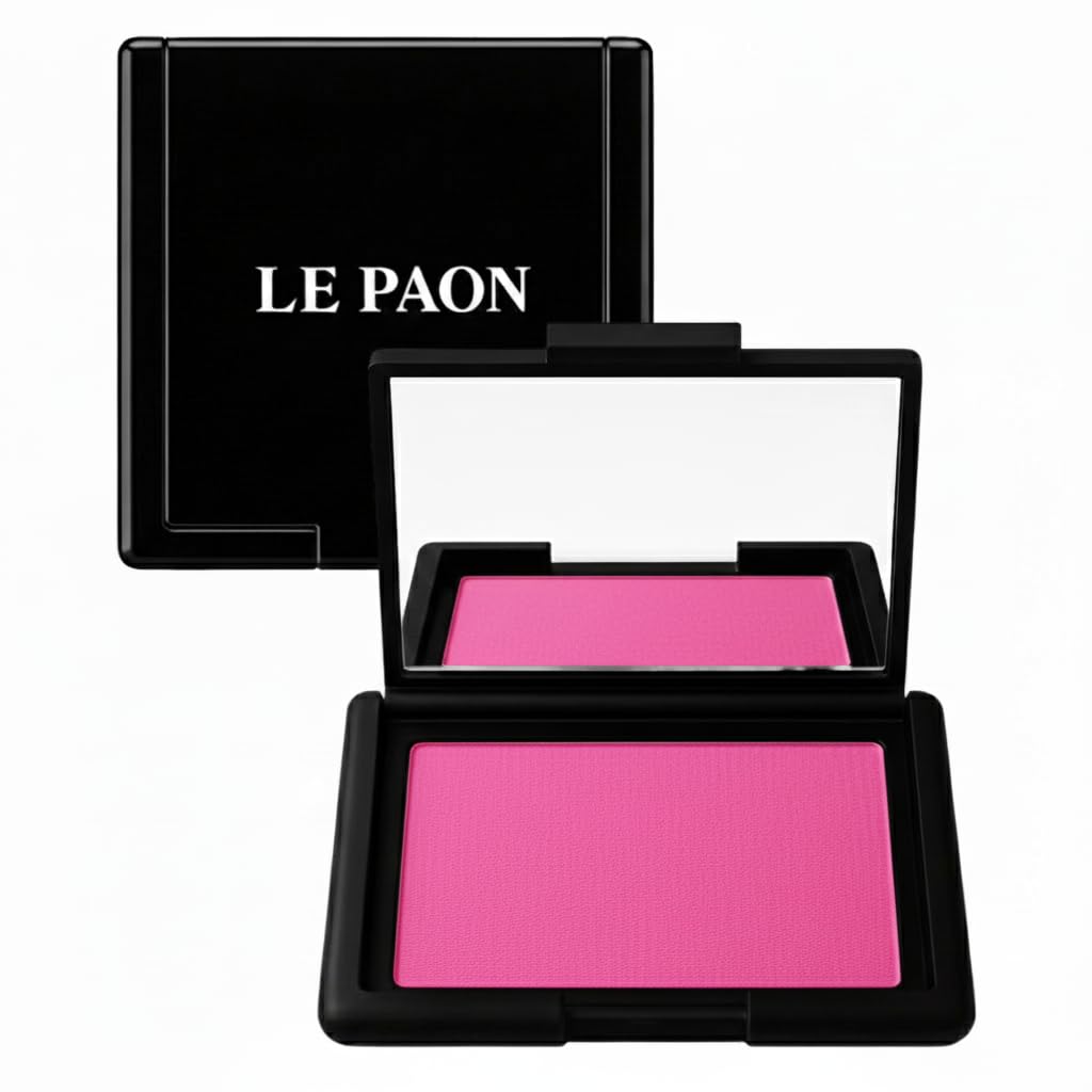 Le Paon Cosmetics Blush Rush (Swag) - Powder Blush for Cheeks & Face with High Pigments for Shiny, Healthy Natural Finish – Buildable, Sweat Proof & Vegan