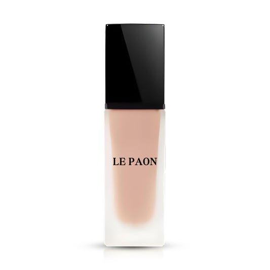Le Paon Cosmetics Hydrating SoftGlow Foundation - Full Coverage Liquid Foundation (Cream Beige)