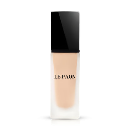 Le Paon Cosmetics Hydrating SoftGlow Foundation - Full Coverage Liquid Foundation (Light Nude)