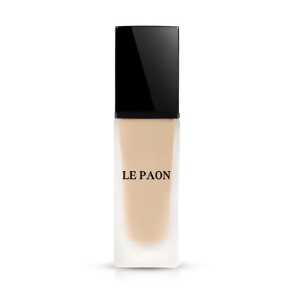 Le Paon Cosmetics Hydrating SoftGlow Foundation - Full Coverage Liquid Foundation (Honey)