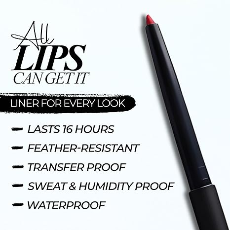 LePaon Cosmetics Define It Lipliner – Long-wear, Creamy Matte Lip Liner with High Pigment Payoff – Non-Drying Smooth Application for Defined Lips (Bare)