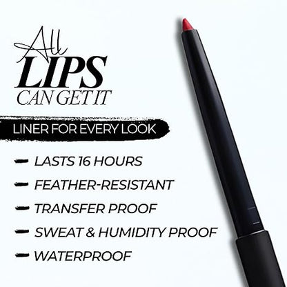 LePaon Cosmetics Define It Lipliner – Long-wear, Creamy Matte Lip Liner with High Pigment Payoff – Non-Drying Smooth Application for Defined Lips (Bare)