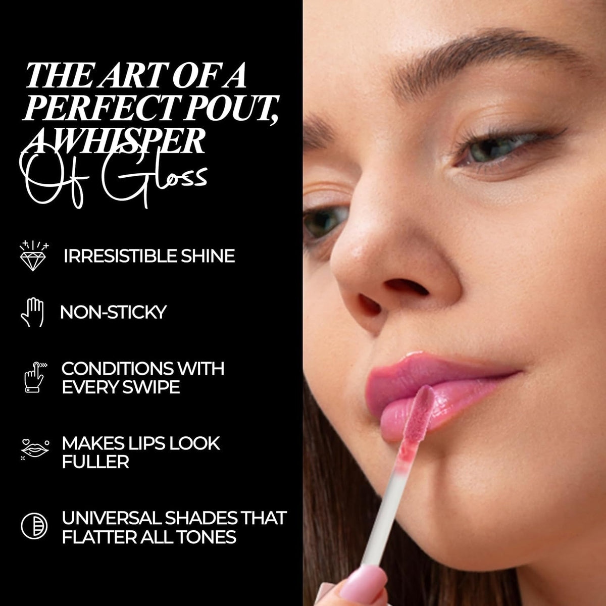 Pout Cloud Lipgloss, Hydrating Non-Sticky Shine Long Wear
