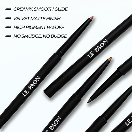 LePaon Cosmetics Define It Lipliner – Long-wear, Creamy Matte Lip Liner with High Pigment Payoff – Non-Drying Smooth Application for Defined Lips (Bare)