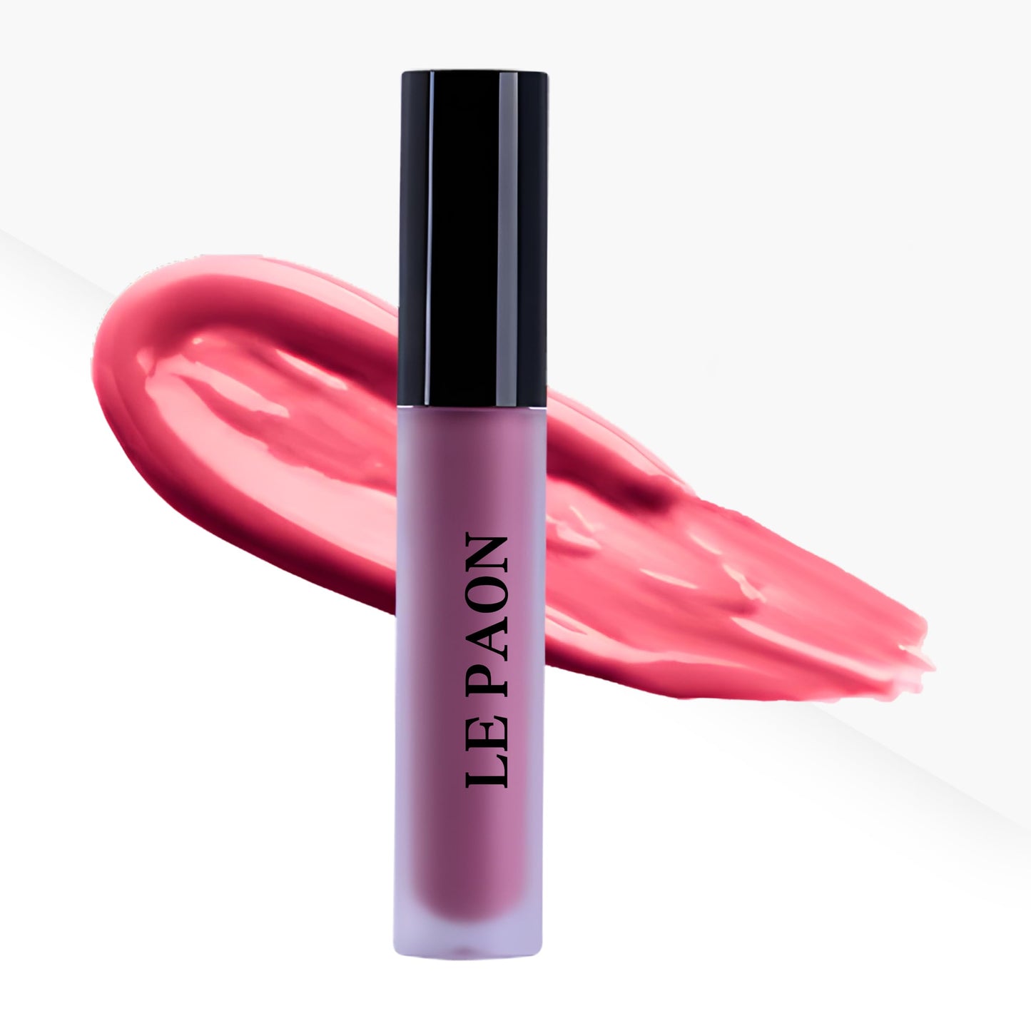 LePaon Cosmetics Pout Cloud Lipgloss – Long-wear, Transfer-Proof Matte Lipstick with High Pigment Payoff – Infused with Vitamin E for Extended Hydration (Clear) (Clear)