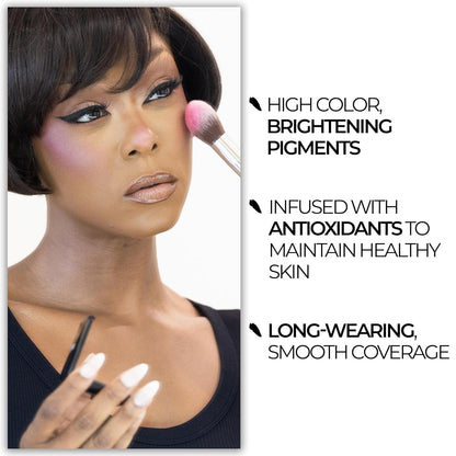 Powder Blush Rush for Cheeks & Face, Buildable Vegan Pigment