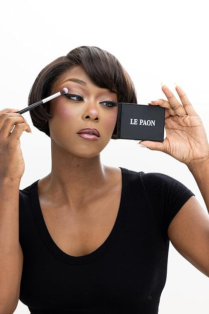 Le Paon Cosmetics Starlight Eyeshadow Palette (Golden Earth) - 6 Highly Pigmented, Crease-Proof Matte & Shimmer Shades – Long-Lasting, Blendable & Buildable Pigments – Compact & Travel-Friendly