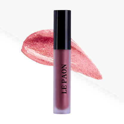 LePaon Cosmetics Pout Cloud Lipgloss – Long-wear, Transfer-Proof Matte Lipstick with High Pigment Payoff – Infused with Vitamin E for Extended Hydration (Clear) (Clear)