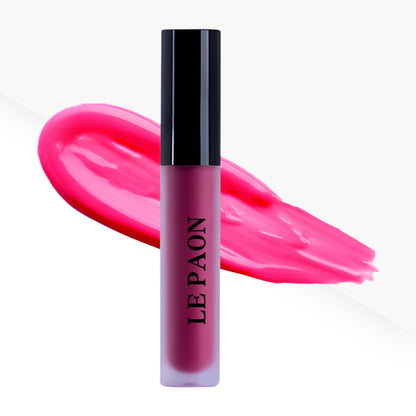 LePaon Cosmetics Pout Cloud Lipgloss – Long-wear, Transfer-Proof Matte Lipstick with High Pigment Payoff – Infused with Vitamin E for Extended Hydration (Clear) (Clear)