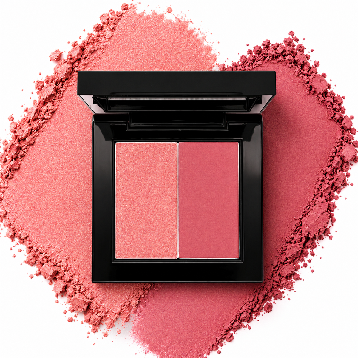 Le Paon Cosmetics Powder Blush Duo For Cheeks & Eyeshadow