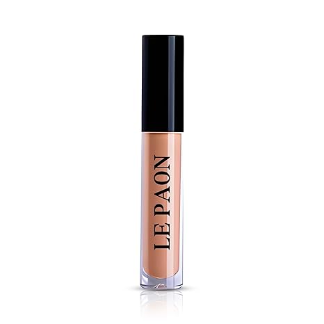 Le Paon Cosmetics Hydrating Makeup Concealer for Dark Circles with High Coverage for All Skin Types – Concealer for Fine Lines, Blemishes & Dark Spots (Mocha Silk)